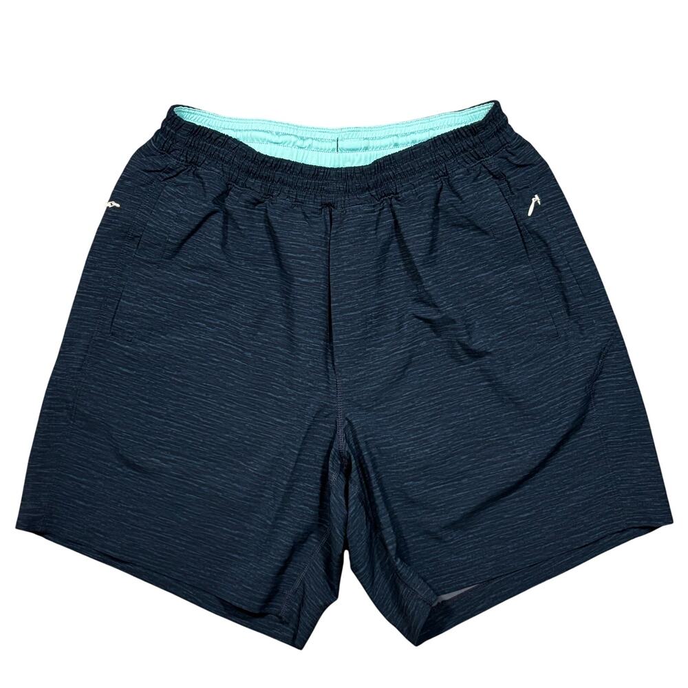 BirdDogs Classic Gym Short Navy Light Blue Lined Athletic Shorts Mens Large